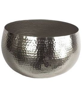 Bol en acier inoxydable de luxe moderne à finition martelée, écologique, pour la cuisine, la maison, les hôtels, les restaurants, la décoration de table - Product Image 1