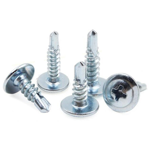 Wafer sửa đổi Giàn đầu trắng/xanh kẽm tự khoan vít tự khai thác vít - Product Image 1