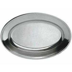 Bandeja de servicio decorativa de acero inoxidable elaborada para mejorar la estética de su comedor con un toque moderno - Product Image 1
