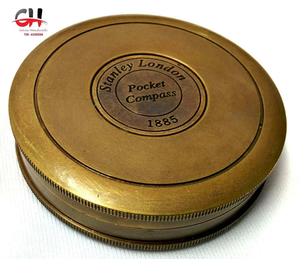 Brújula antigua de Calvin Brown, brújula de 3 pulgadas de latón marrón, decoración del hogar de Calvin hancrafraft - Product Image 5