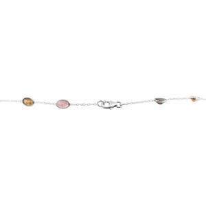 Élégant collier en argent 925 tourmaline Fusion Multi fabriqué à la main avec des pierres précieuses naturelles serti en Sterling de qualité supérieure pour la parure de luxe - Product Image 3