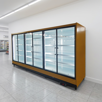 Réfrigérateur commercial vertical à porte vitrée pour supermarché