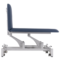Mesa de Fisioterapia Eléctrica Plegable Moderna de PVC de Gran Tamaño, Ajustable en Altura, de 2 Secciones