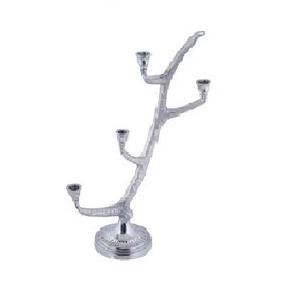 Bougeoir en aluminium au design vintage élégant fabriqué à la main pour la maison et le mariage pour le centre de table de Noël et le décor d'événement - Product Image 1