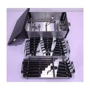 Acero Inoxidable Recubierto de Titanio para Sistema de Retractor Tubular de Columna Vertebral, Juego de Instrumentos Reutilizables con Certificación CE, Caja de Aluminio, Mínimamente Invasivo - Product Image 1