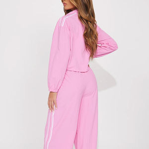 Conjunto Deportivo Cortavientos Personalizado para Mujer, Color Personalizado, 100% Poliéster, Impermeable, Transpirable, Servicio OEM - Product Image 3