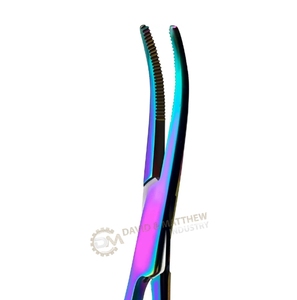 Meilleur prix Hemostats Forceps & Ciseaux Pinces chirurgicales multi-couleurs plasma en acier inoxydable avec système de verrouillage à cliquet - Product Image 3
