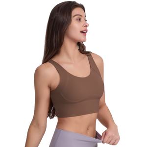Sujetadores deportivos de alto soporte para mujer, para gimnasio, OEM, tops cortos, elásticos en cuatro direcciones, sujetador deportivo para mujer - Product Image 1