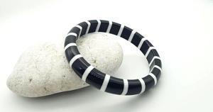 Espléndida joyería de moda hecha a mano brazaletes de resina multicolor con perlas y diamantes Material de madera regalo para hombres fiesta de mujeres - Product Image 4