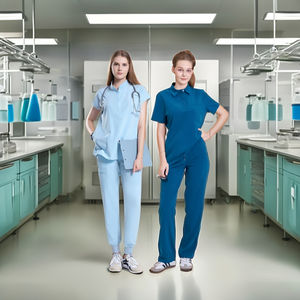 ชุดพยาบาลดีไซน์ใหม่ป้องกันน้ำพิมพ์ลายตามสั่งพิมพ์ลายสีสันสดใสสำหรับใช้ทางการแพทย์ - Product Image 1