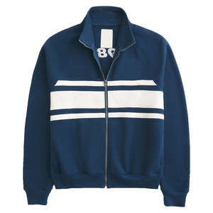 Sweat-shirts en molleton de coton pour hommes en gros, logo personnalisé, fermeture éclair, taille plus, sweat-shirts à col rond, motif uni, OEM personnalisable - Product Image 1