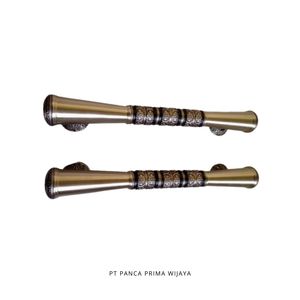 Tirador de puerta de latón macizo de 43cm de alta calidad de latón antiguo, patas de estilo clásico, fácil instalación, puertas de diseño ambidiestro, ventanas - Product Image 2