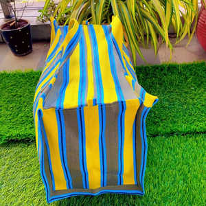 Bolsas de compras ecológicas de nailon y polipropileno reciclado, bolsa reutilizable con cremallera, modelo PP tejido, suministro a granel desde India - Product Image 1