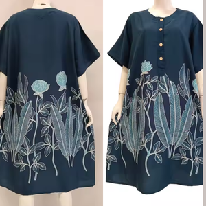 ชุดเดรสทรงเอสำหรับผู้หญิง สวมใส่สบาย เรียบง่าย และระบายอากาศได้ดี เหมาะสำหรับใช้ในชีวิตประจำวัน - Product Image 6