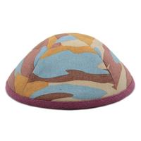 Kippa Personalizada de Moda, Color Mixto, Estampada, de Algodón Puro, Cuello Redondo, Gorro Judío