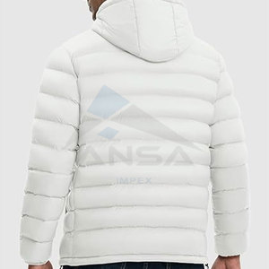 Usine directe hommes isolé doudoune capuche détachable tissu léger résistant à l'eau ourlet réglable cordons de serrage - Product Image 3