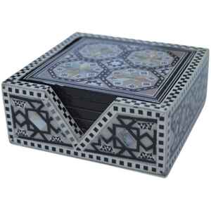 Sous-verre à thé en incrustation d'os de haute qualité Style classique nouveau tapis/coussin de conception meilleure qualité pour tasse à thé et bière - Product Image 2