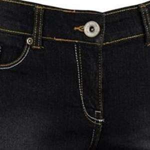 Luxury Women's Denim Shorts Double Button Mid Waist Elastic Waist Breathable Sporty <b>Bleach</b> Wash Wholesale New Arrival - Product Image 5