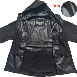 Softshell Jacket New Fashion Men Softshell Jacket Oversized Men Softshell Jacket Hooded <b>Nylon</b> Shell with Front Logo - Product Image 5