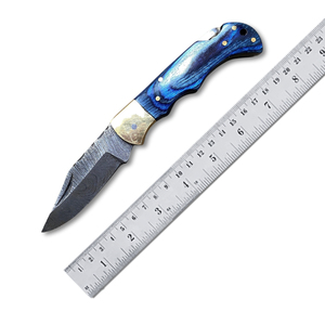 Cuchillo de cocina de hoja fija de acero de Damasco hecho a mano duradero, Industrial mango de madera de grado, corte afilado de 12 pulgadas, proveedor de Pakistán - Product Image 1