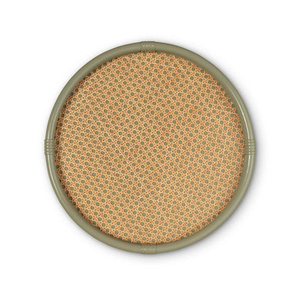 Bandeja redonda tejida de ratán Bandejas decorativas de ratán con asas para mesa de café Desayuno - Product Image 2