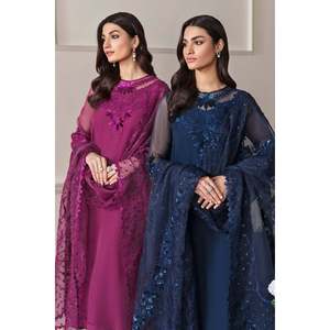 Embroidered Chiffon <b>Women's</b> <b>Suit</b> Set SF-292 - Product Image 5