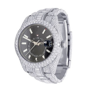 New Arrival Latest Original Leb Grown Diamond <b>Wrist</b> <b>Watch</b> Featuring With Stainless Steel Luxury Design Fashionable Jewelry - Product Image 4