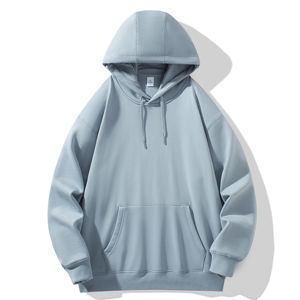 Sweats à capuche essentiels pour l'hiver populaires, pull-over, du S au 5XL, logo personnalisé, impression numérique, décontracté, 100% coton - Product Image 3