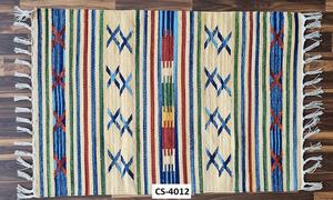 Tapis en coton faits main tendance - Design moderne, lavable, dos réversible pour la maison et les voyages - Product Image 3