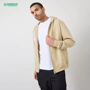 Sudadera con capucha con cremallera de gran tamaño 250 GSM de algodón de alta calidad superventas - Product Image 6