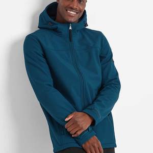 Nouvelle veste imperméable décontractée de tempête de coquille souple de mode simple pour l'équipe unisexe LOGO personnalisé en gros - Product Image 2