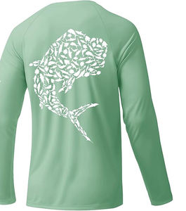 Sublimated <b>Sun</b> <b>Protection</b> <b>Clothing</b> for Fishing Jersey Low Price Good Quality New Shape Sublimation Fishing Jerseys - Product Image 1