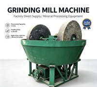 Broyeur à moulin à sec 1200 pour minerai d'or, idéal pour les petites exploitations minières, avec un taux de récupération élevé et une conception durable
