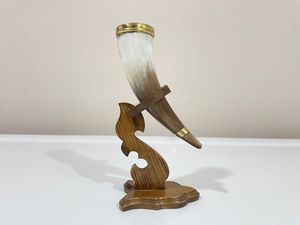 CUSTOMIZED HORN Tradition Quality Natural Real Horn Handmade Viking Drinking Horn with Best Quality Made by Export From India - Product Image 3