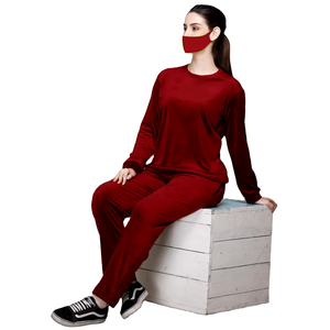 Sudaderas con capucha de manga larga de lana sólida personalizadas para mujer con cremallera y diseño impreso en la parte delantera para la temporada de invierno - Product Image 6