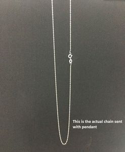 ขายส่ง0.81Ct ธรรมชาติสีขาวตัดเพชรนิรันดร์สร้อยคอสำหรับผู้หญิงและเด็กผู้หญิงเครื่องประดับเงินสเตอร์ลิงพร้อมโซ่เชื่อมโยง - Product Image 6