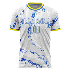 Custom OEM 100% Polyester Sublimated Athletic Jersey-Quick Dry Half Sleeve O-Neck Unisex Adult Bulk Private Label Wholesale - Product Image 2