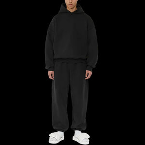 Boxy Fit Joggers ชุดวอร์มสำหรับผู้ชายชุดวอร์มแนวสตรีทดีไซน์โลโก้ตามสั่ง - Product Image 3