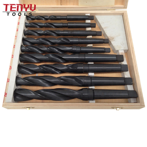 ดอกสว่านเจาะโลหะ <span class=keywords><strong>TENYU</strong></span> แบบม้วนขึ้นรูป HSS ก้านเรียวเคลือบดำออกไซด์ - Product Image 2
