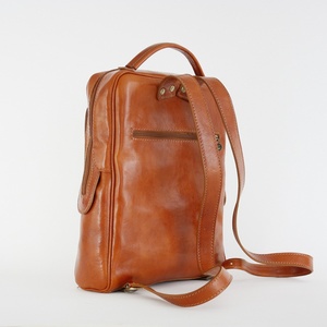 Full Grain Leather <b>Backpack</b> Travel <b>Bag</b> Handmade Cowhide for Valentines Gifts LBK-0024B - Product Image 2
