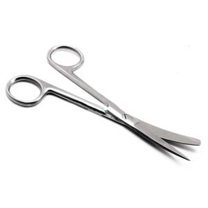 Tijeras médicas curvas de 5,5 pulgadas, instrumentos quirúrgicos afilados/romos, tijeras de acero inoxidable, procedimientos quirúrgicos - Product Image 1