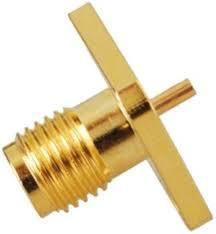 Haute qualité pour SMA femelle 4 trous PCB connecteur coaxial RF à souder pour connecteur d'antenne d'applications sans fil télécom - Product Image 3