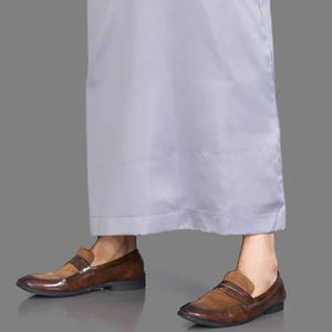 Qamis marocain Daffah pour hommes musulmans, Thobe islamique, Jubbah, style urbain, couleur unie, thermique, respirant, grande taille, automne, personnalisable - Product Image 4