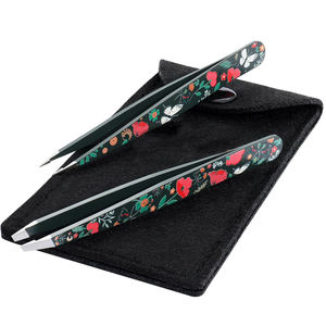 Pinzas para Cejas de Acero Inoxidable de 2 Piezas, Marca Slant Point, Duraderas, para Eliminar Vello Encarnado, a un Precio Razonable - Product Image 1