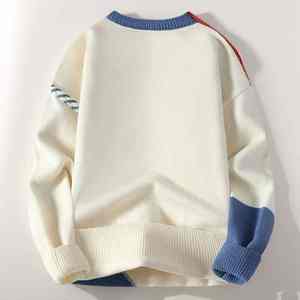 เสื้อสเวตเตอร์ถักแบบสวมหัวสำหรับผู้ชายเสื้อถักแบบสวมหัวคอกลมกันน้ำเป็นมิตรกับสิ่งแวดล้อมสำหรับฤดูใบไม้ผลิ - Product Image 2