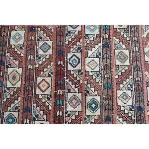 Alfombra Turca Pequeña de 1,7x3,8 pies (52x117 cm), Alfombra Marrón Vintage Ombré - Product Image 4