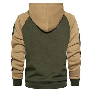 Sudadera con Capucha Térmica Personalizada para Hombre, 100% Algodón Grueso, Cierre de Cremallera Bidireccional, Parche Desgastado, Sudadera Básica de Invierno con Cremallera, Mezcla de Algodón - Product Image 2