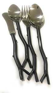 Meilleurs articles de vente en gros prix bon marché promotion brillant personnalisé métal acier inoxydable ensemble de couverts pour mariage hôtel fête - Product Image 4