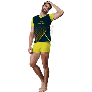 Ensemble t-shirt et short personnalisés pour hommes OEM Sportswear pour hommes t-shirt à manches courtes et short ensemble deux pièces - Product Image 2