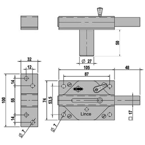 Serratura Cromata Lince 3930/hc - Product Image 2
